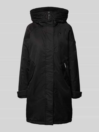 Khujo Parkamantel mit verdecktem Rei&szlig;verschluss Modell SEMIE2 in Black, Gr&ouml;&szlig;e XXL