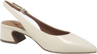 Gentle Souls Georgia Slingback Pump in Stone Leather at Nordstrom, Size 8.5