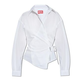 Diesel Blouses, female, White, Size: XS C-Delphi Shirt