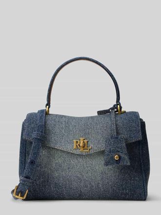 Lauren Ralph Lauren Henkeltasche in Denim-Optik Modell FARRH in Jeansblau, Gr&ouml;&szlig;e 1