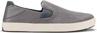 Olukai Mens Laeahi Kapa Corduroy Slip-On Shoes In Graphite / Dark Shadow