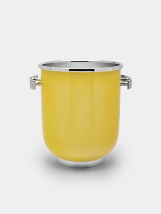 Zanetto Avant Garde Enameled Silver-Plated Champagne Bucket