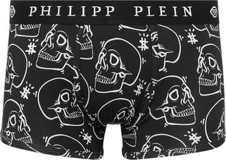 Philipp Plein Boxer Allover Outline Skull - Heren - Onderbroek - Zwart - M - Katoen - Ondergoed