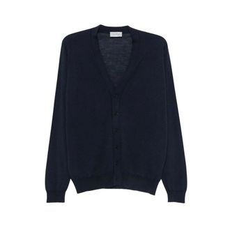 John Smedley Heren, Truien, Blauw, Maat: 2XL Wol