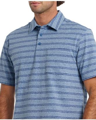 Quiksilver Shank Upf 50 Polo Short Sleeve Shirt in Riviera at Nordstrom, Size Xx-Large