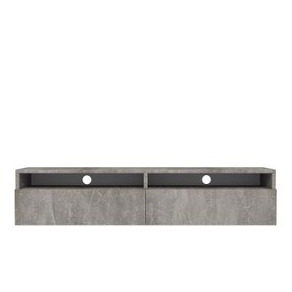 Selsey Selsey Rednaw - Mueble Tv Con Dos Cajones - Concreto - 140 Cm