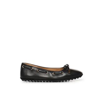 Tod's Tods, Ballerinas, female, Black, Size: 11 1/2 US Ballerinas in Nappa Leather