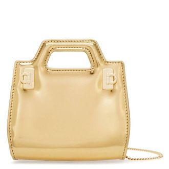 Ferragamo Salvatore Ferragamo Wanda Micro Metallic Shoulder Bag