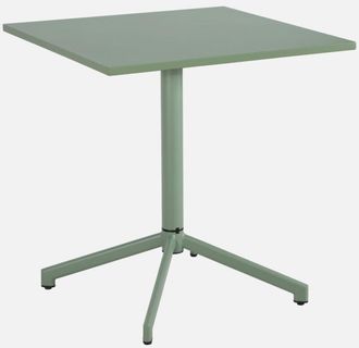 Sweeek Mesa De Jard&iacute;n Bistr&oacute; Cuadrada Plegable De Acero, 2 Personas