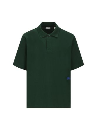 Burberry Logo-embroidered Short Sleeved Polo Shirt