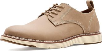 Deer Stags Executive Mens Dress Flat Shoes Taupe : 10.5 W, Faux Leather