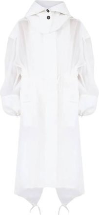 Ferragamo Ferragamo Hooded Organza Trench Coat