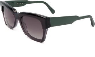 Marni Womens 54mm Black Green Sunglasses