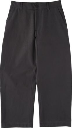 STUDIO NICHOLSON Grey Straight-Leg Tailored Cotton Pants