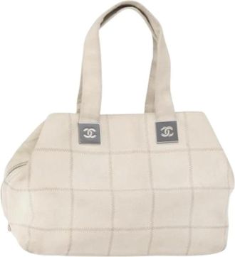Chanel Pre-owned Handbags, female, White, Size: ONE SIZE Pre-owned Vintage Hand Bag