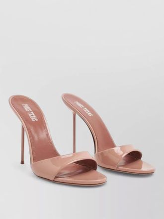 PARIS TEXAS leather high-heel mules