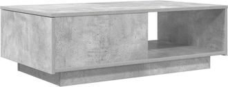 vidaXL Mesa De Caf&eacute; Gris Concreto 95 X 55 X 31 Cm Madera De Ingenier&iacute;a Vidaxl