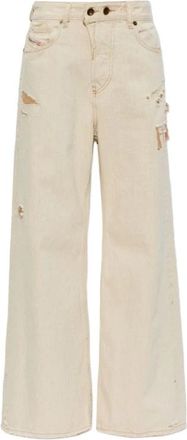Diesel 1996 D-Sire Jeans - Dames - Regular Fit Jeans - Beige - W27 - Katoen - Jeans