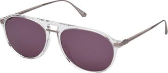 Web Eyewear Web WE0345 26A Mens Sunglasses Clear Size 58