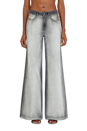 Diesel Flare Jeans - 1978 D-Akemi - Jeans - Woman - Grey