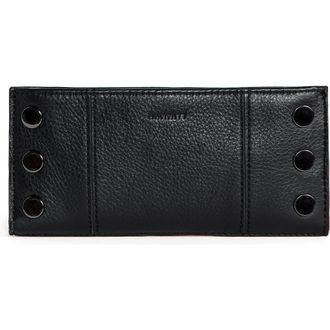 Hammitt 110 North Leather Wallet in Black/Gunmetal at Nordstrom