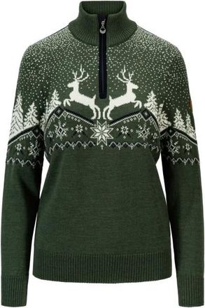 Dale of Norway Dale Christmas Sweater Merinopullover für Damen | oliv