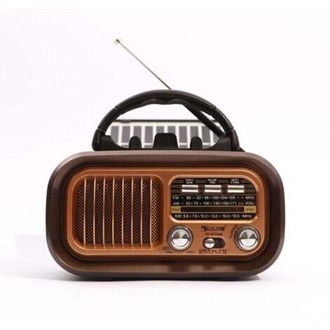OEM Radio Port&aacute;til Retro Am/fm - Transistor De Onda Corta Vintage - Altavoz Potente - Alimentaci&oacute;n Por Usb O Pilas Tipo D - Bluetooth/lector De Tarjetas T