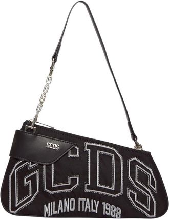 GCDS Comma Notte Bag - Dames - Schoudertassen - Zwart - ONE Size - Leer - Tassen