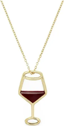 Aliita Aliita, Accessoires, Dames, Rood, ONE Size, Vino Emaille Ketting