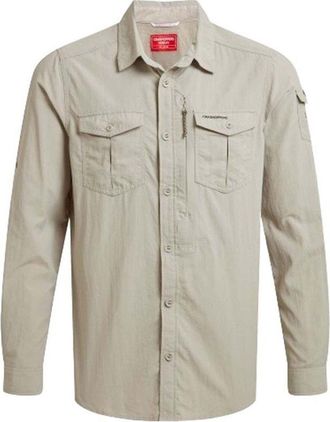 Craghoppers Camiseta De Manga Larga Craghoppers Nosilife Adventure Iii - Color Pergamino, Talla: Xl