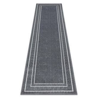 RugsX Tappeto, Passatoia Allure 1960 Chiave Greca, Telaio - Strutturale, Elegante, Glamour Grigio Grey 80x300 Cm