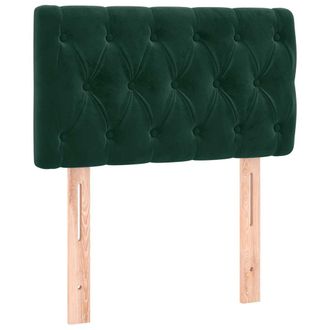 vidaXL Cabecero De Terciopelo Verde Oscuro 80x7x78/88 Cm Vidaxl