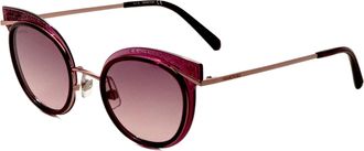 Swarovski Womens 50mm Shiny Lilac Sunglasses