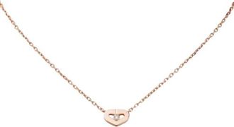Cartier Rose Gold C Heart Necklace