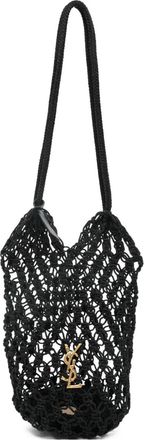 Saint Laurent Cassandre large shoulder bag - women - Acetate/Acrylic/Brass - One Size - Black