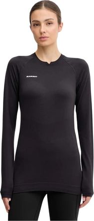 Mammut Trift Longsleeve - Dames - Outdoor shirts - Zwart - M - Wol - Fitness