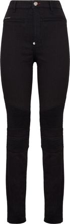Philipp Plein Denim High Waist Biker Iconic Plein