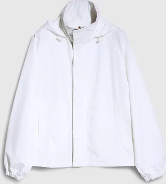 Gucci Compact Cotton Canvas Zip Jacket, Size 44, White, Ready-to-wear