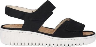 Waldl&auml;ufer Comfortabele damessandalen - zwart - Dames - Sleehakken - Zwart - 41 1/2 EU - Schoenen