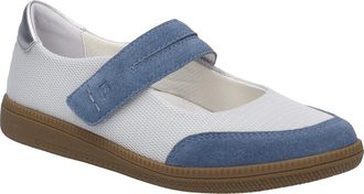 Josef Seibel Jolene Mixed Media Mary Jane Sneaker in Slate Blue Suede at Nordstrom, Size 10-10.5Us