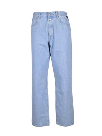 Replay Light Blue Cotton Jeans