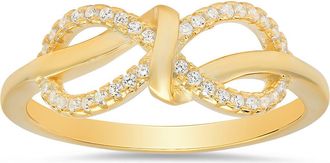 Queen Jewels Cubic Zirconia Infinity Love Knot Ring in Gold at Nordstrom Rack, Size 10