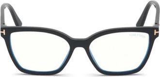 Tom Ford Dubbele Clip-On Blauwblokkerende Optische Bril - Dames - Brillen - Zwart - 53 MM - Accessoires