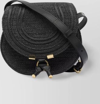 Chloé cross-body bag with textured surface and adjustable strap