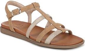 Naturalizer Julia Sandal in Birchwood Brown Faux Leather at Nordstrom Rack, Size 6.5