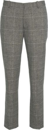 Circolo 1901 Checkered Slim-Fit Chinos With Tailored Silhouette