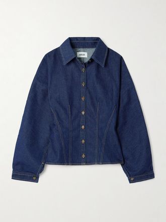 A Gold E Camicia In Denim Devon - Blu