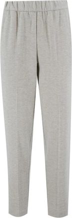 Le Tricot Perugia Slim-fit Trousers, female, Gray, M, Slim-fit Trousers