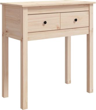 vidaXL Mesa Consola Madera Maciza De Pino 70x35x75 Cm Vidaxl