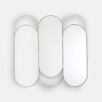 La Redoute Interieurs Drieluikspiegel in messing, Alama